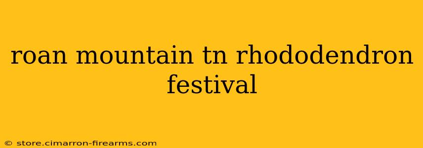 roan mountain tn rhododendron festival