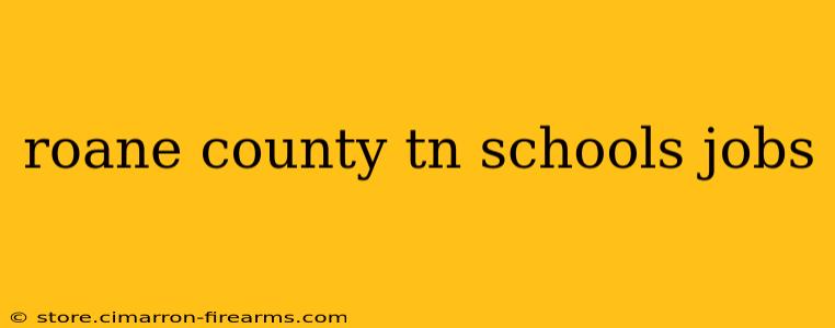 roane county tn schools jobs