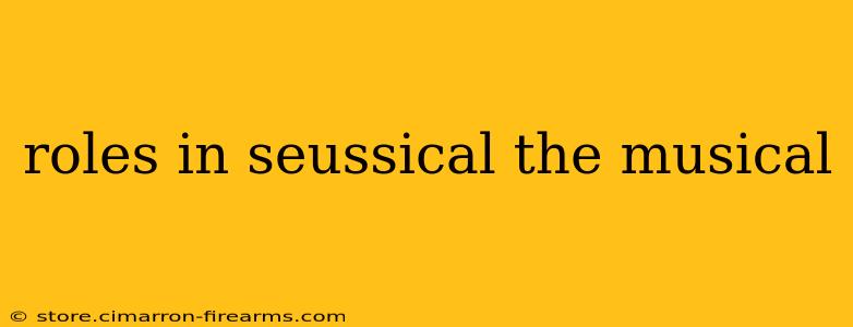 roles in seussical the musical