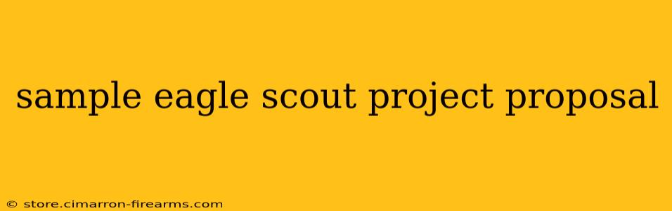 sample eagle scout project proposal