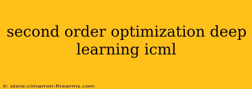 second order optimization deep learning icml