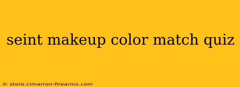 seint makeup color match quiz