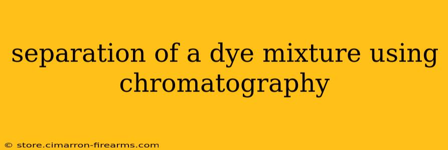 separation of a dye mixture using chromatography