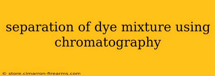 separation of dye mixture using chromatography