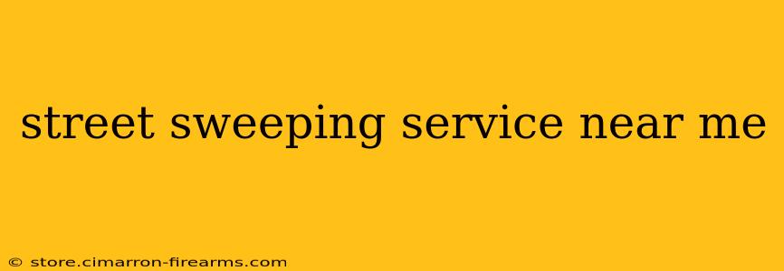 street sweeping service near me