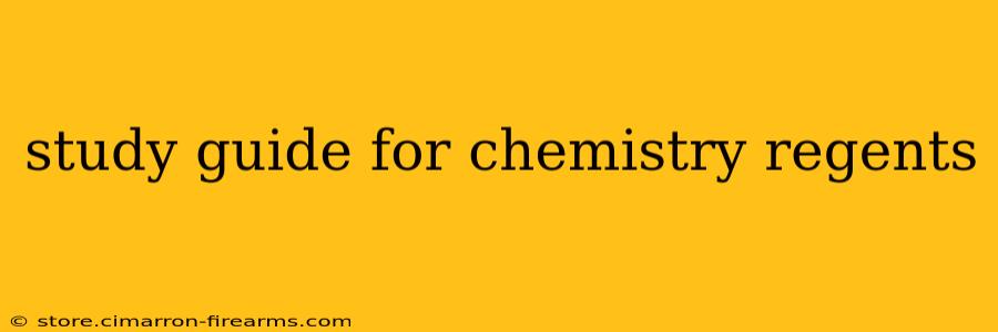 study guide for chemistry regents