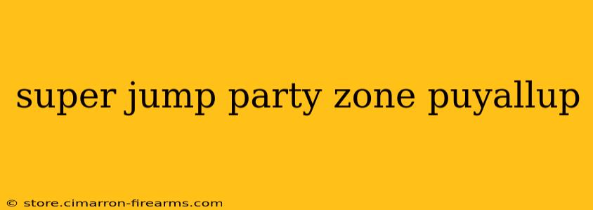 super jump party zone puyallup