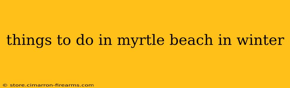 things to do in myrtle beach in winter