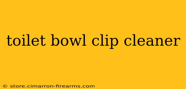 toilet bowl clip cleaner