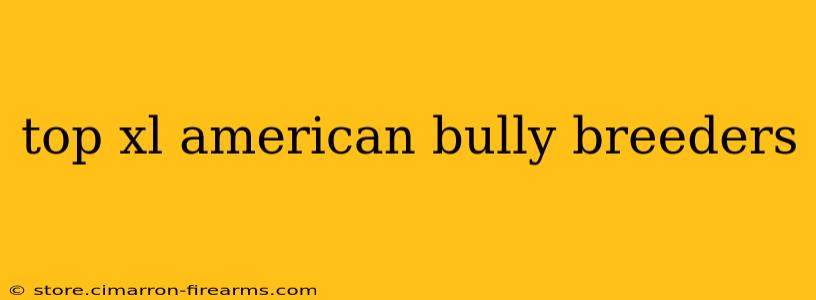 top xl american bully breeders