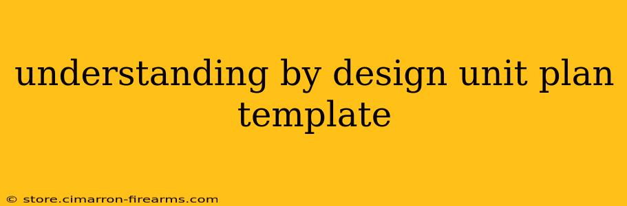 understanding by design unit plan template