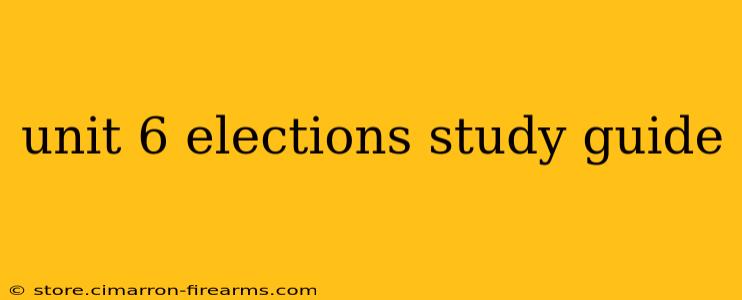 unit 6 elections study guide