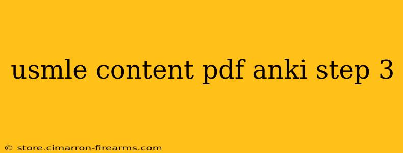 usmle content pdf anki step 3