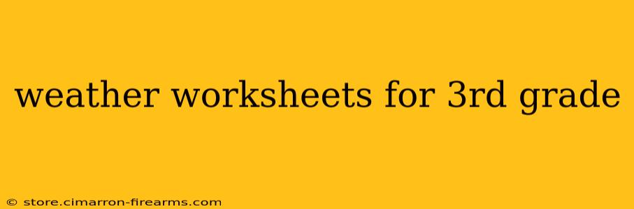 weather worksheets for 3rd grade