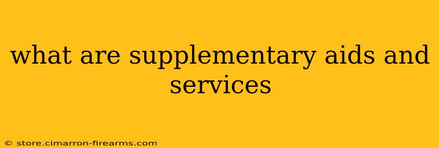 what are supplementary aids and services