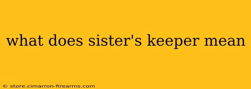 what does sister's keeper mean