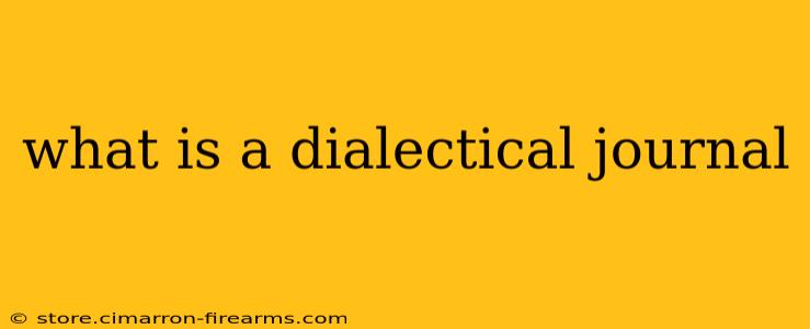 what is a dialectical journal