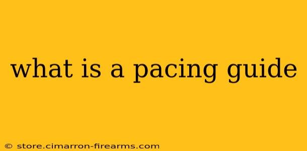 what is a pacing guide