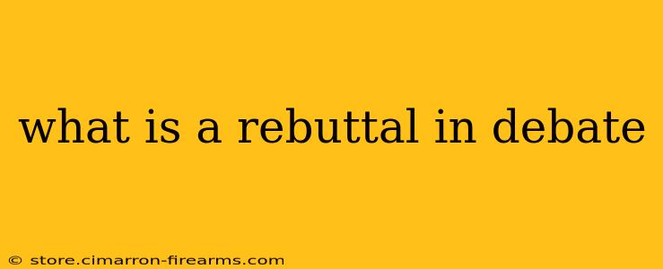 what is a rebuttal in debate