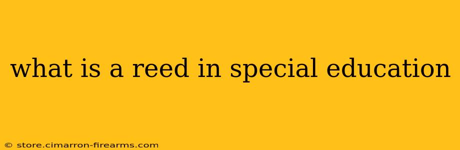 what is a reed in special education