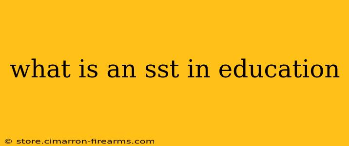 what is an sst in education