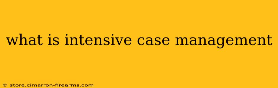 what is intensive case management