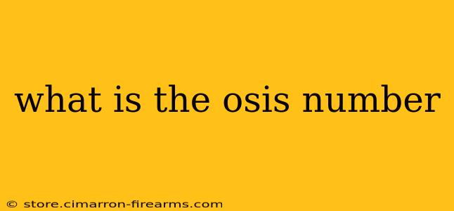 what is the osis number