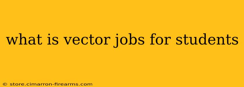 what is vector jobs for students