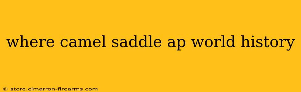 where camel saddle ap world history