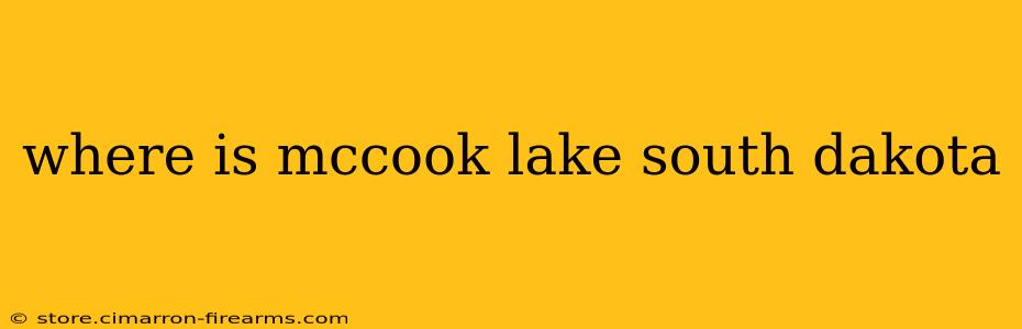 where is mccook lake south dakota