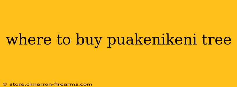 where to buy puakenikeni tree