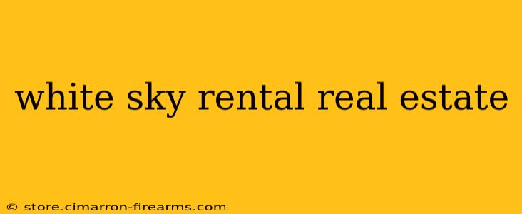 white sky rental real estate