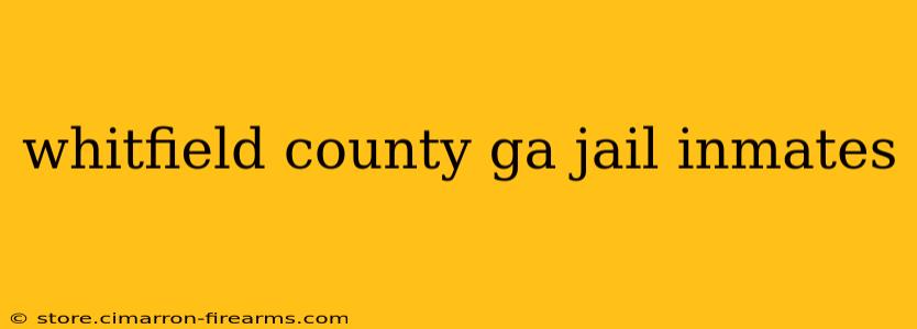 whitfield county ga jail inmates