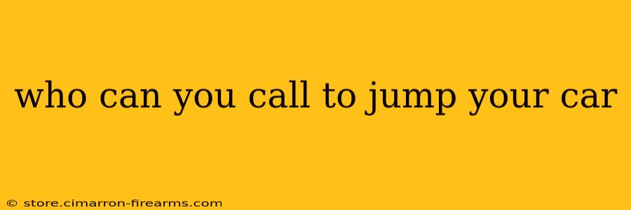 who can you call to jump your car