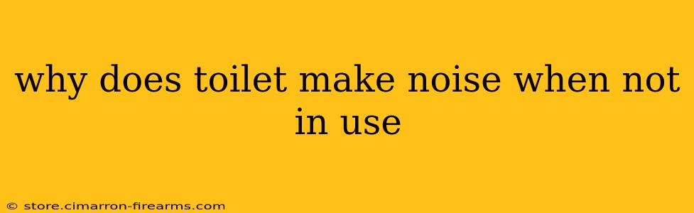 why does toilet make noise when not in use