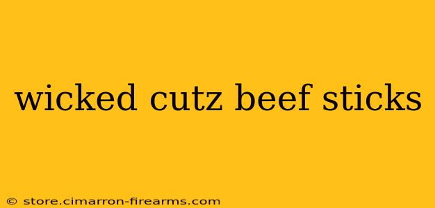 wicked cutz beef sticks