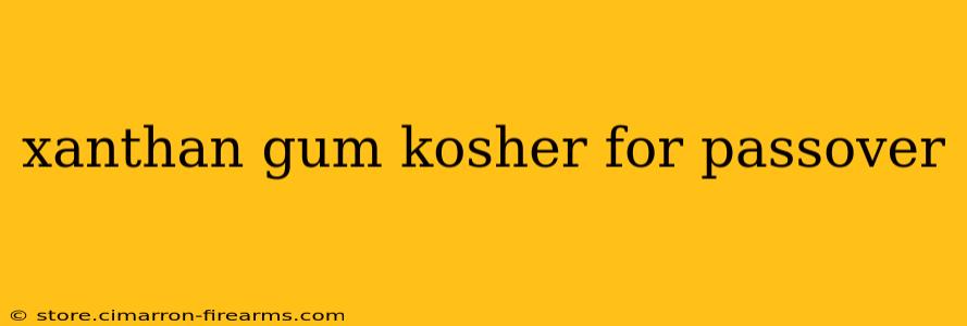 xanthan gum kosher for passover