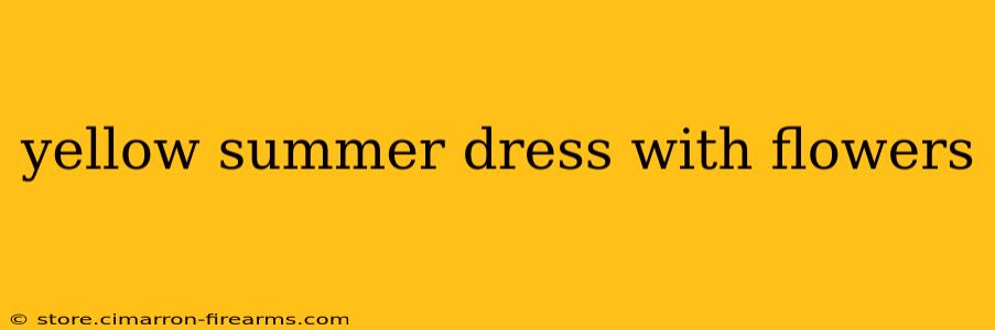 yellow summer dress with flowers